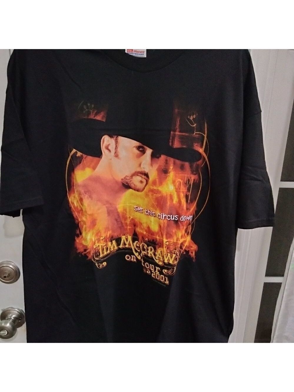 Vintage 2001 Tim McGraw Set This Circus Down Tour Shirt